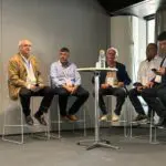 L'Alcalde de Torroella de Montgrí, Jordi Colomí, durant la seva intervenció a la trobada de Green Destinations a Montpeller