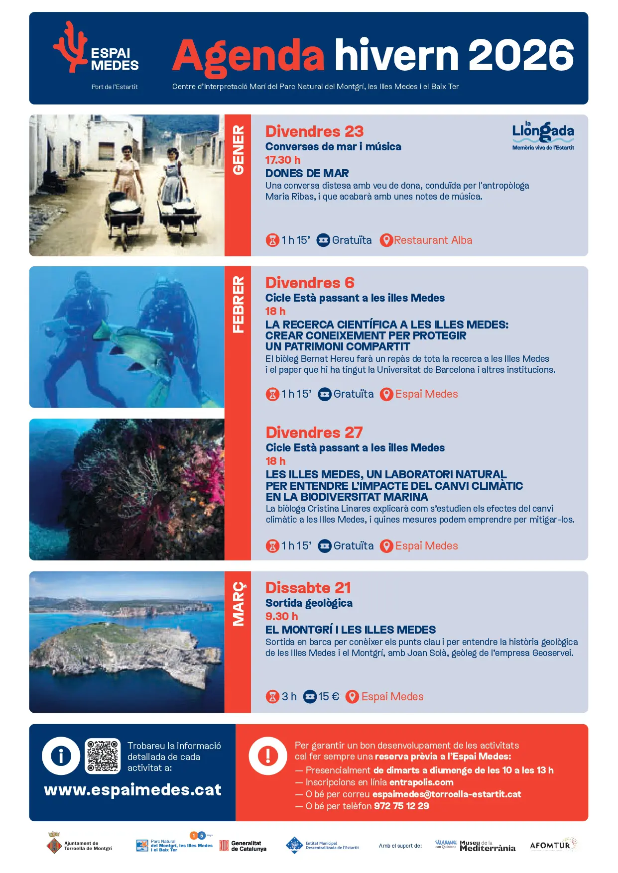 Espai Medes. Agenda d'hivern