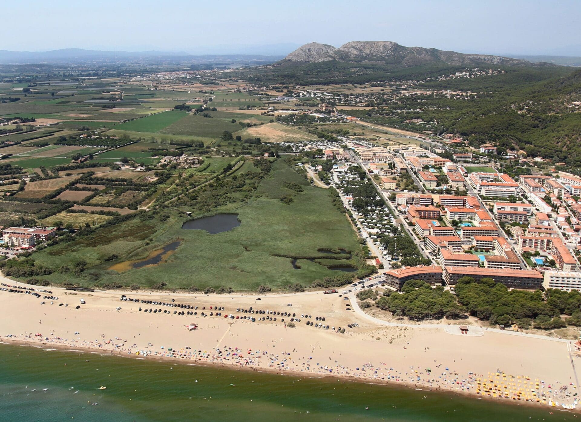 Vista aèria de la Plana del Baix Ter