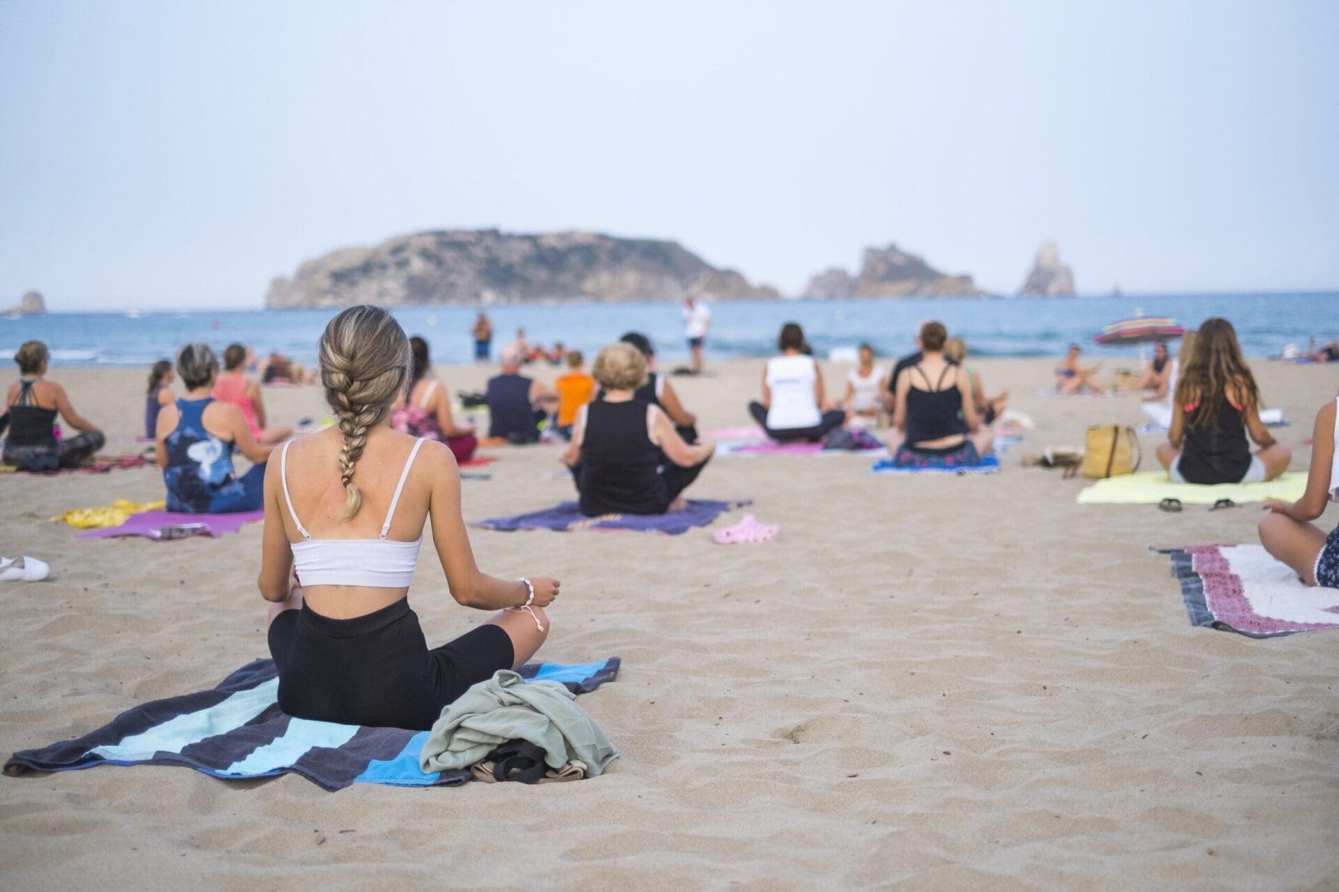 Yoga on the beach