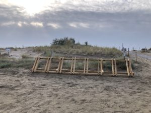 Aparcabicicletes a la platja del Ter Vell