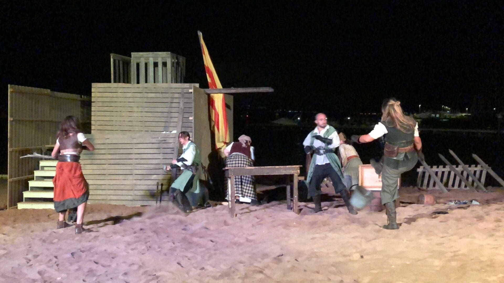 Desembarcament de l'edició del 2022 de la Fira de Pirates i Corsaris
