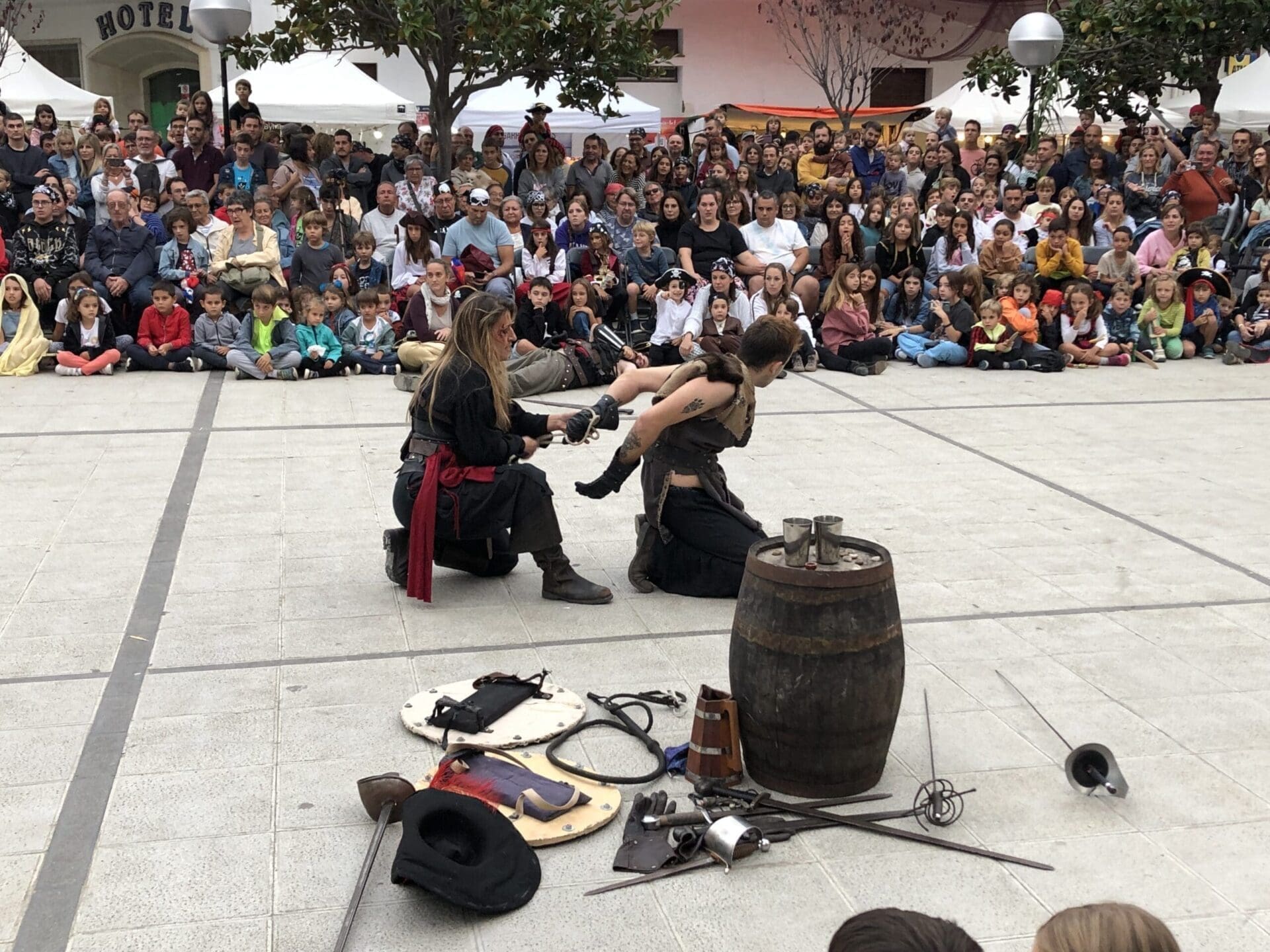 Representació teatral de la Fira de Pirates i Corsaris del 2022