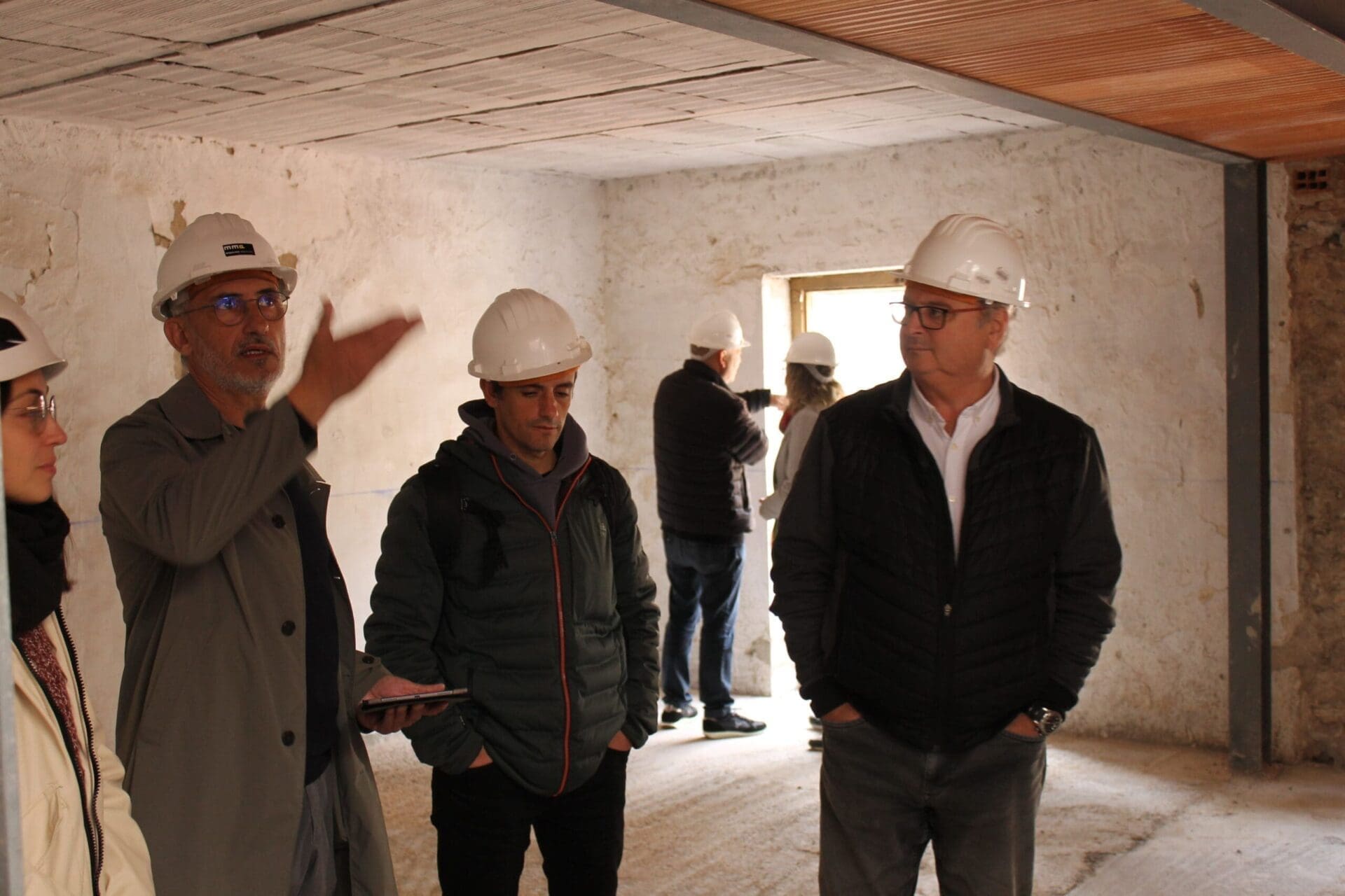 Visita d'obres a Can Castells