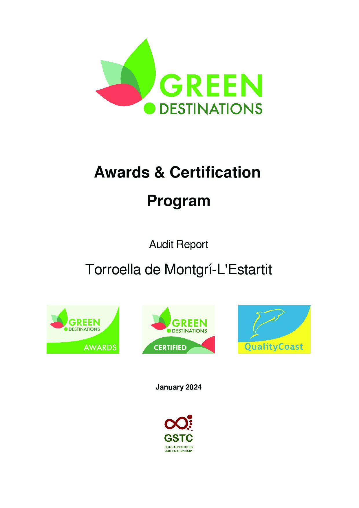 Informe d'auditoria Green Destinations 2024