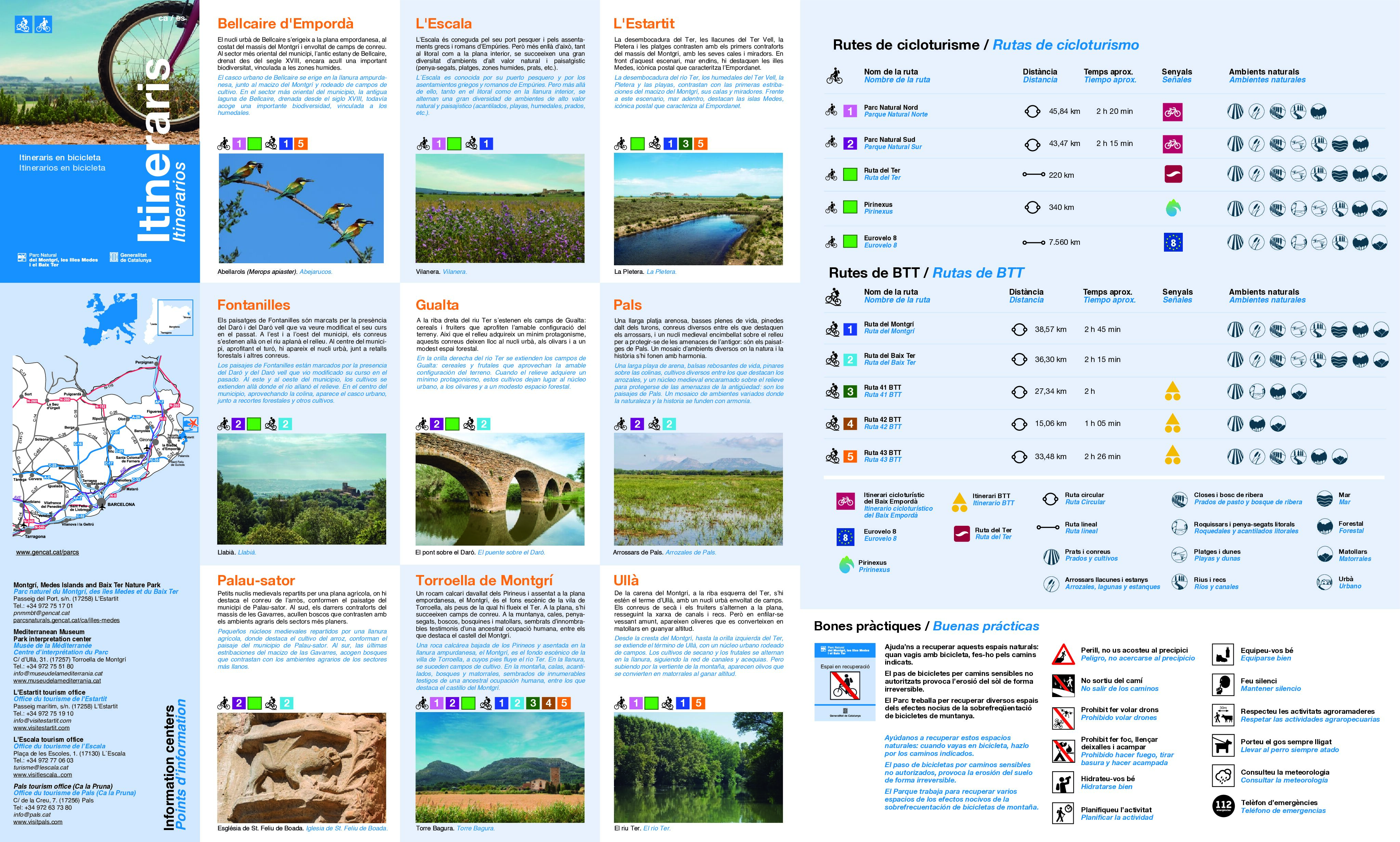 Itineraris en bicicleta al Parc Natural