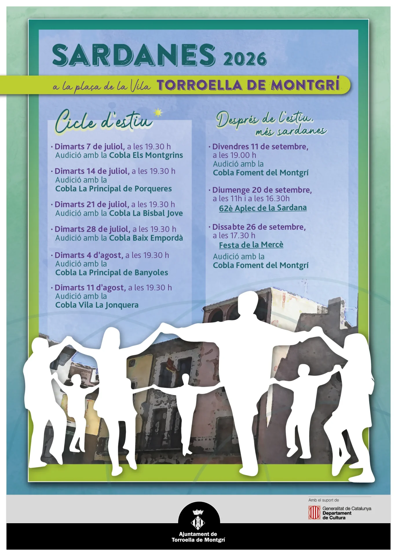 Sardanes a la Plaça de la Vila