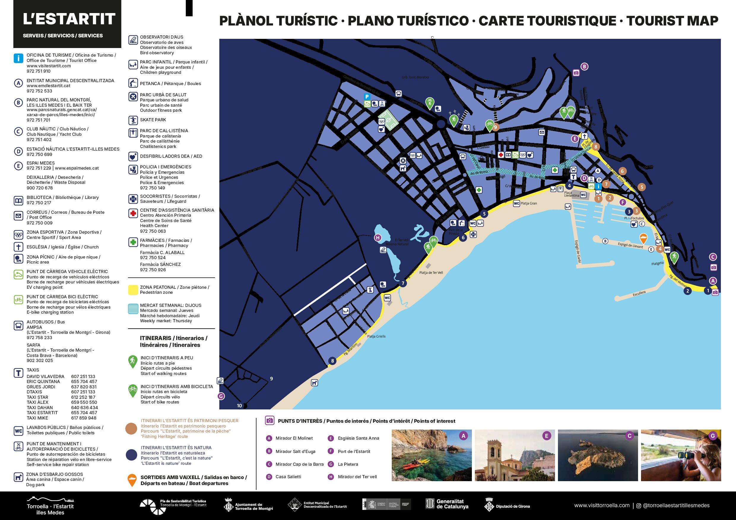 Touristenkarte l'Estartit