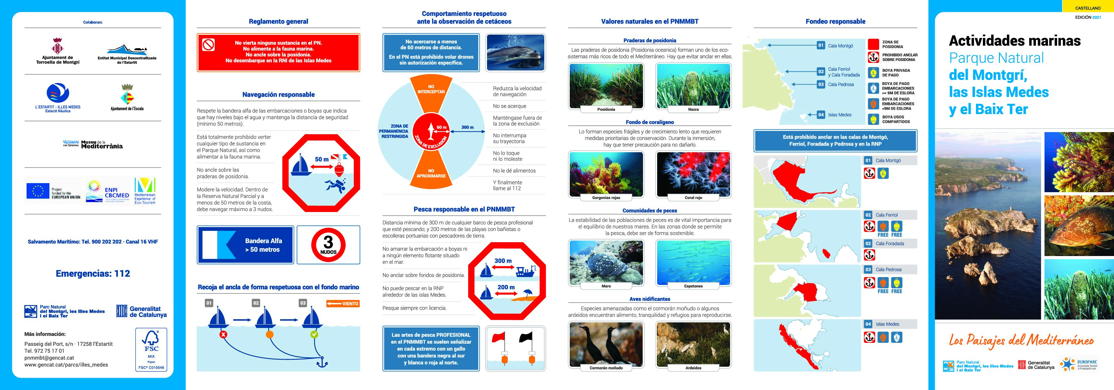 Actividades marinas del Parque Natural